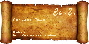 Csikesz Emma névjegykártya